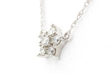 Diamond Cluster Star Necklace - 10k White Gold - 0.25ctw
