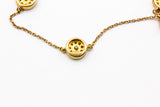 Diamond Cluster Station Bracelet - 10k Yellow Gold - 0.60ctw