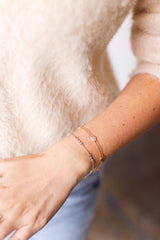 Diamond Cluster Station Bracelet - 14k Rose Gold - 0.33ctw