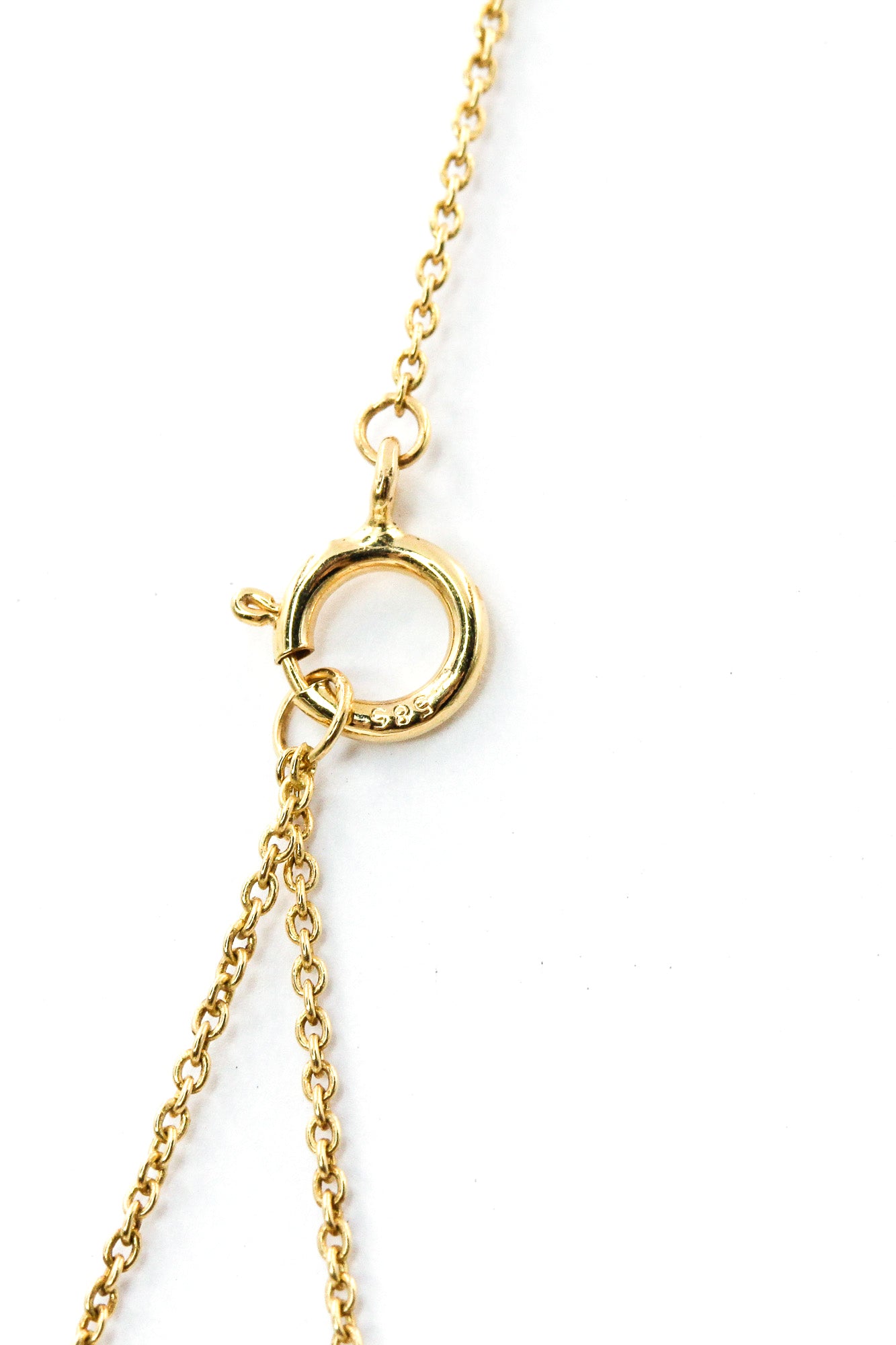 Diamond Cluster Station Necklace - 14k Yellow Gold - 0.31ctw