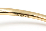 Diamond Crossover Ring - 14k Yellow Gold - 0.06ctw
