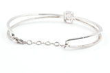 Diamond Cuff Bracelet - 14k White Gold - 1.06ctw