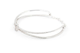Diamond Cuff Bracelet - 14k White Gold - 1.06ctw