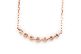 Diamond Curved Bar Necklace - Gold Plated Silver - 0.12ctw
