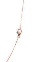 Diamond Curved Bar Necklace - Gold Plated Silver - 0.12ctw