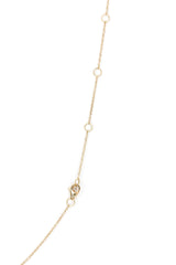 Diamond Disk Necklace - 14k Yellow Gold - 0.15ctw
