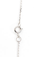 Diamond Drop Pendant Necklace - 18k White Gold - 0.56 ctw