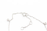 Diamond Drop Station Bracelet -14k White Gold - 0.11ctw