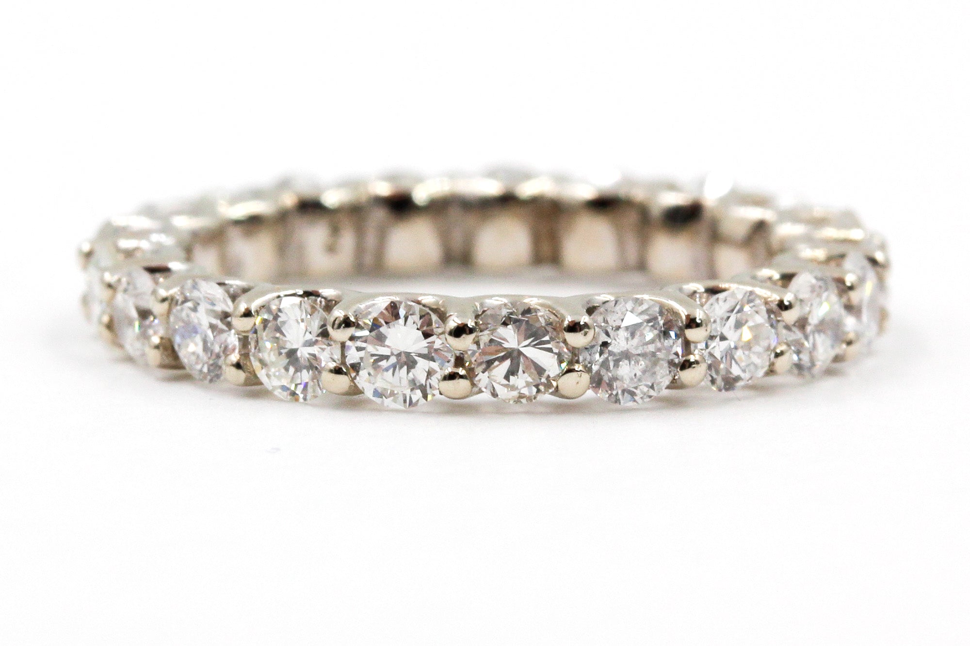 Diamond Eternity Band - 14k White Gold - 2.10ctw