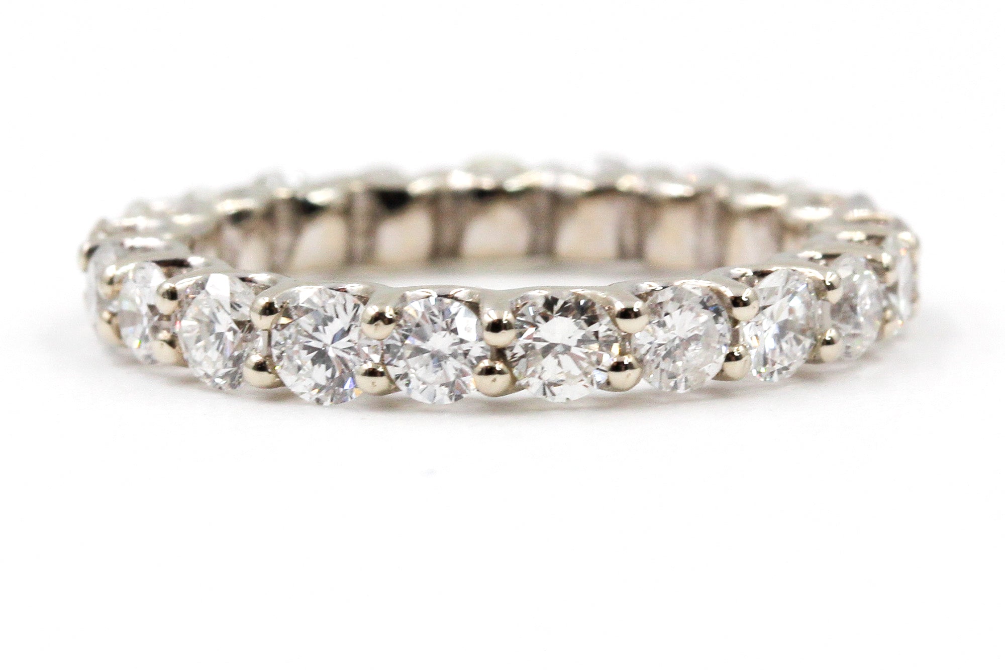 Diamond Eternity Band - 14k White Gold - 2.10ctw
