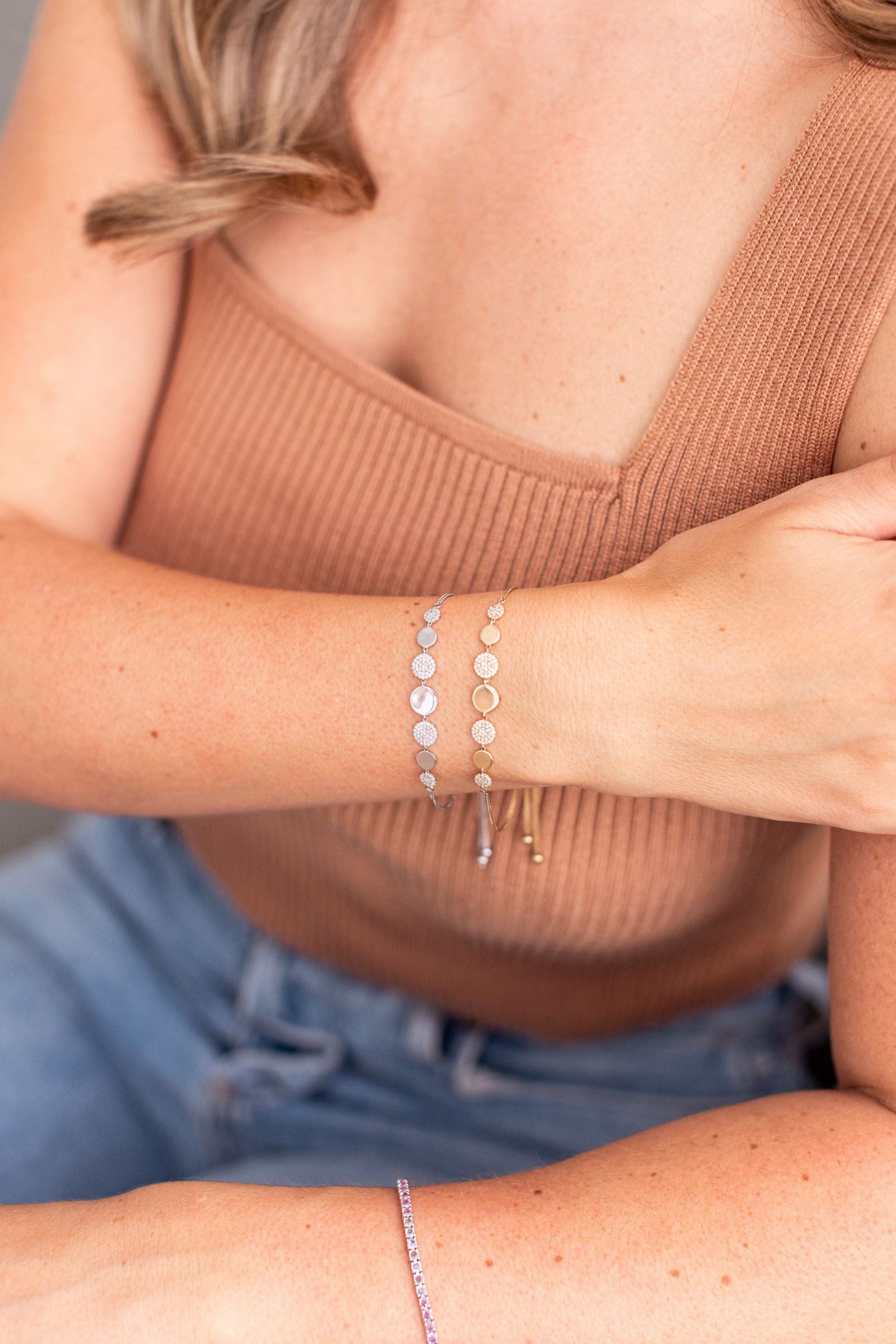Diamond Fashion Bolo Bracelet - 14k White Gold - 0.25ctw