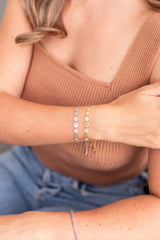 Diamond Fashion Bolo Bracelet - 14k White Gold - 0.25ctw