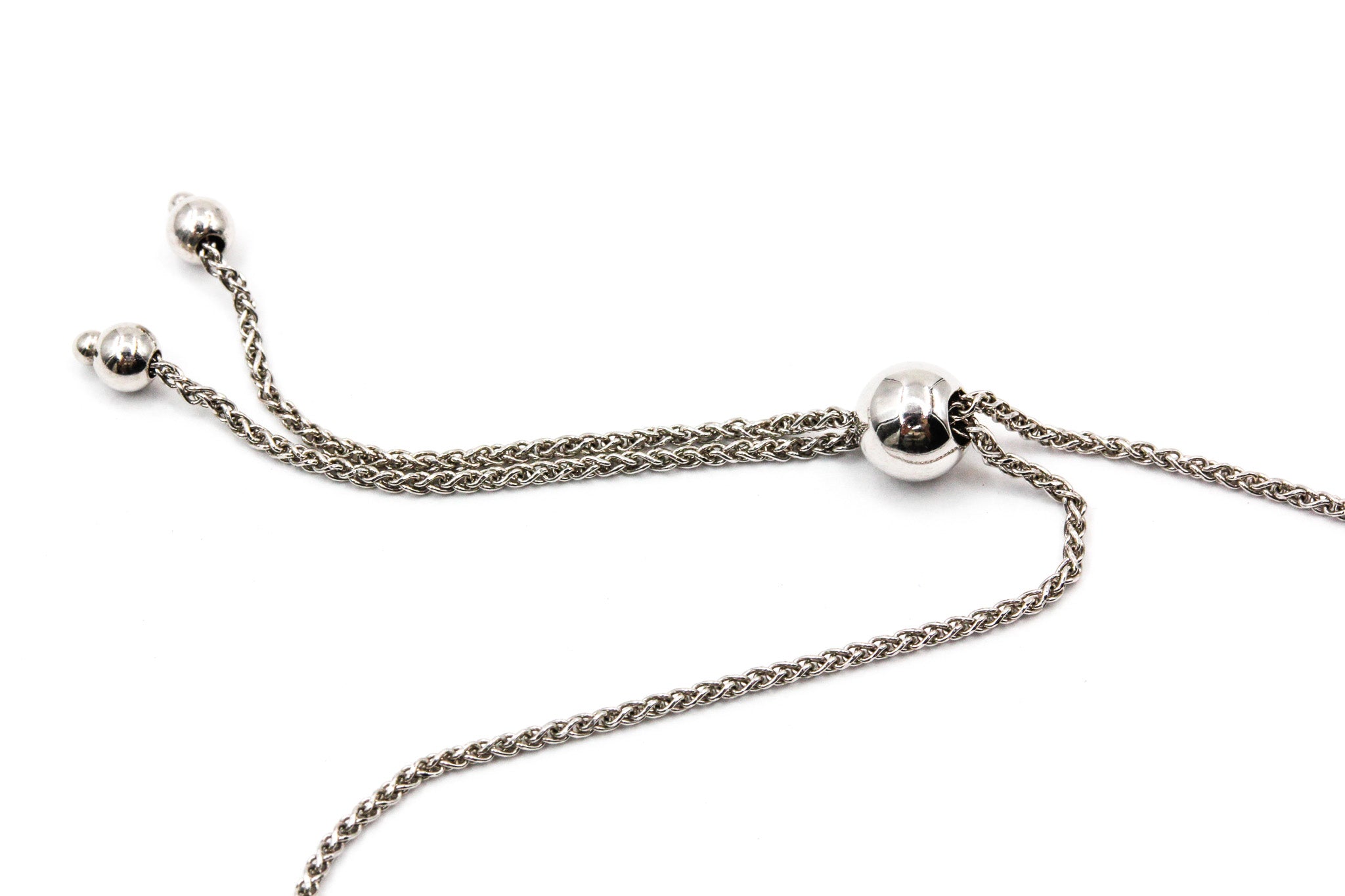 Diamond Fashion Bolo Bracelet - 14k White Gold - 0.25ctw