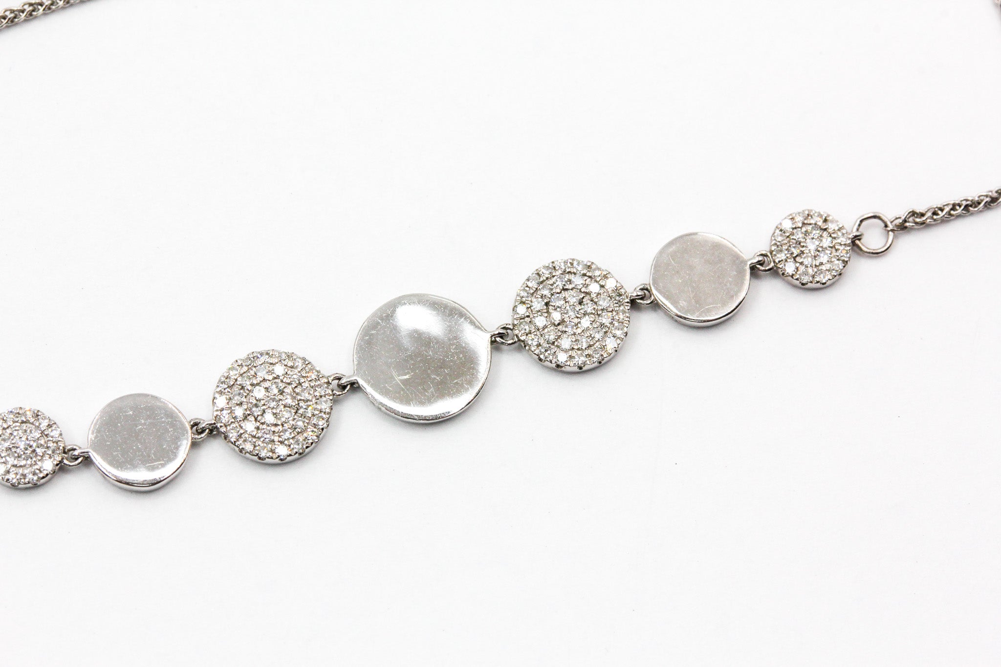 Diamond Fashion Bolo Bracelet - 14k White Gold - 0.25ctw