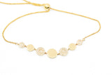 Diamond Fashion Bolo Bracelet - 14k Yellow Gold - 0.25ctw