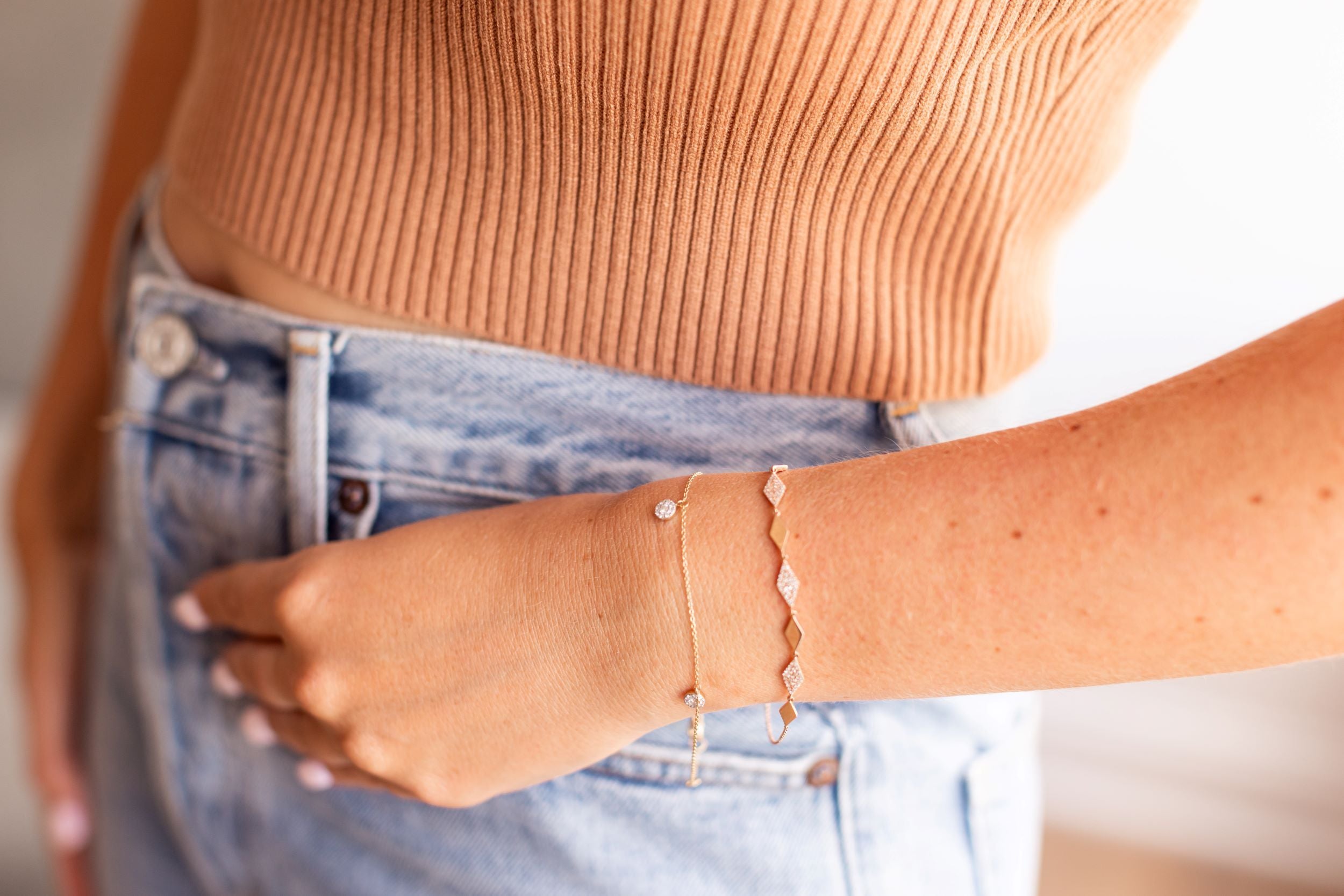 Diamond Fashion Bracelet - 14k Rose Gold - 0.25ctw