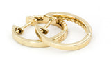 Diamond Fashion Huggie Earrings - 10k Yellow Gold - 0.53ctw