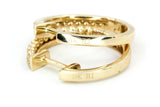 Diamond Fashion Huggie Earrings - 10k Yellow Gold - 0.53ctw