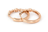 Diamond Fashion Huggie Earrings - 14k Rose Gold - 0.16ctw