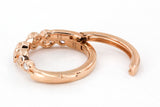 Diamond Fashion Huggie Earrings - 14k Rose Gold - 0.16ctw