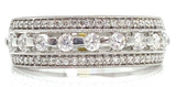 Diamond Fashion RIng - 10k White Gold - 0.50ctw