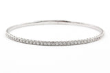 Diamond Flex Bangle Bracelet - 14k White Gold - 1.00ctw