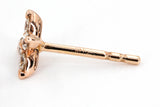 Diamond Floral Stud Earrings - 14k Rose Gold - 0.24ctw