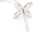 Diamond Floral Stud Earrings - 14k White Gold - 0.32ctw