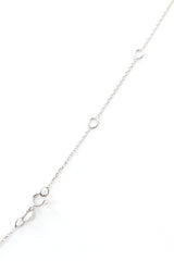 Diamond Flower Pendant Necklace - 14k White Gold - 0.45ctw