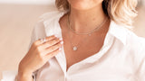 Diamond Flower Pendant Necklace - 18k White Gold - 0.90ctw
