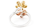 Diamond Flower Ring - 14k Tri-Color Gold - 0.50ctw