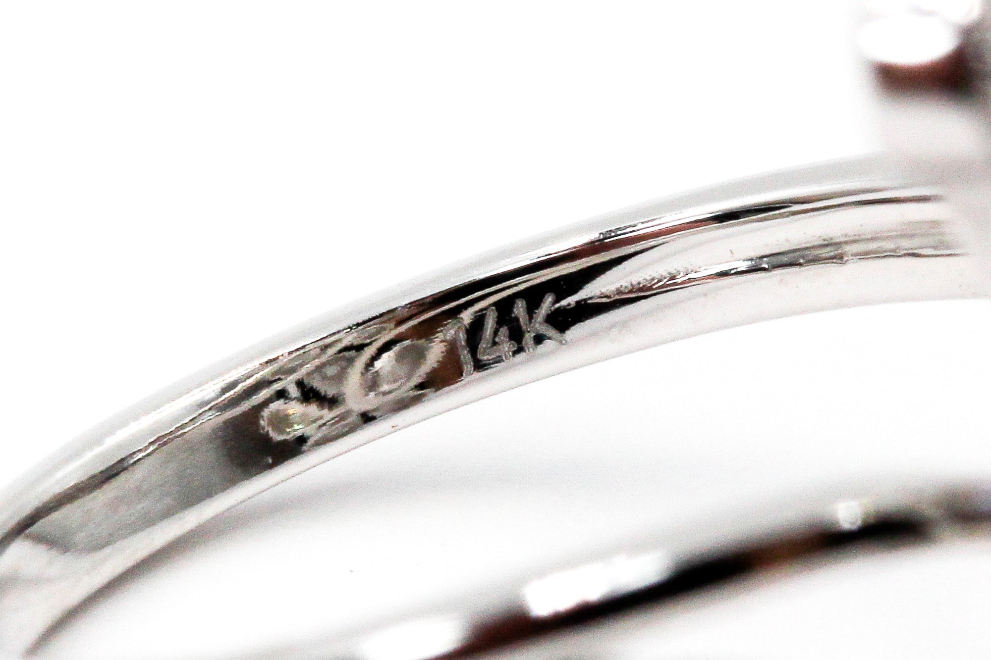 Diamond Flower Ring - 14k White Gold - 0.50ctw