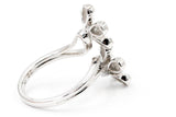 Diamond Flower Ring - 14k White Gold - 0.50ctw