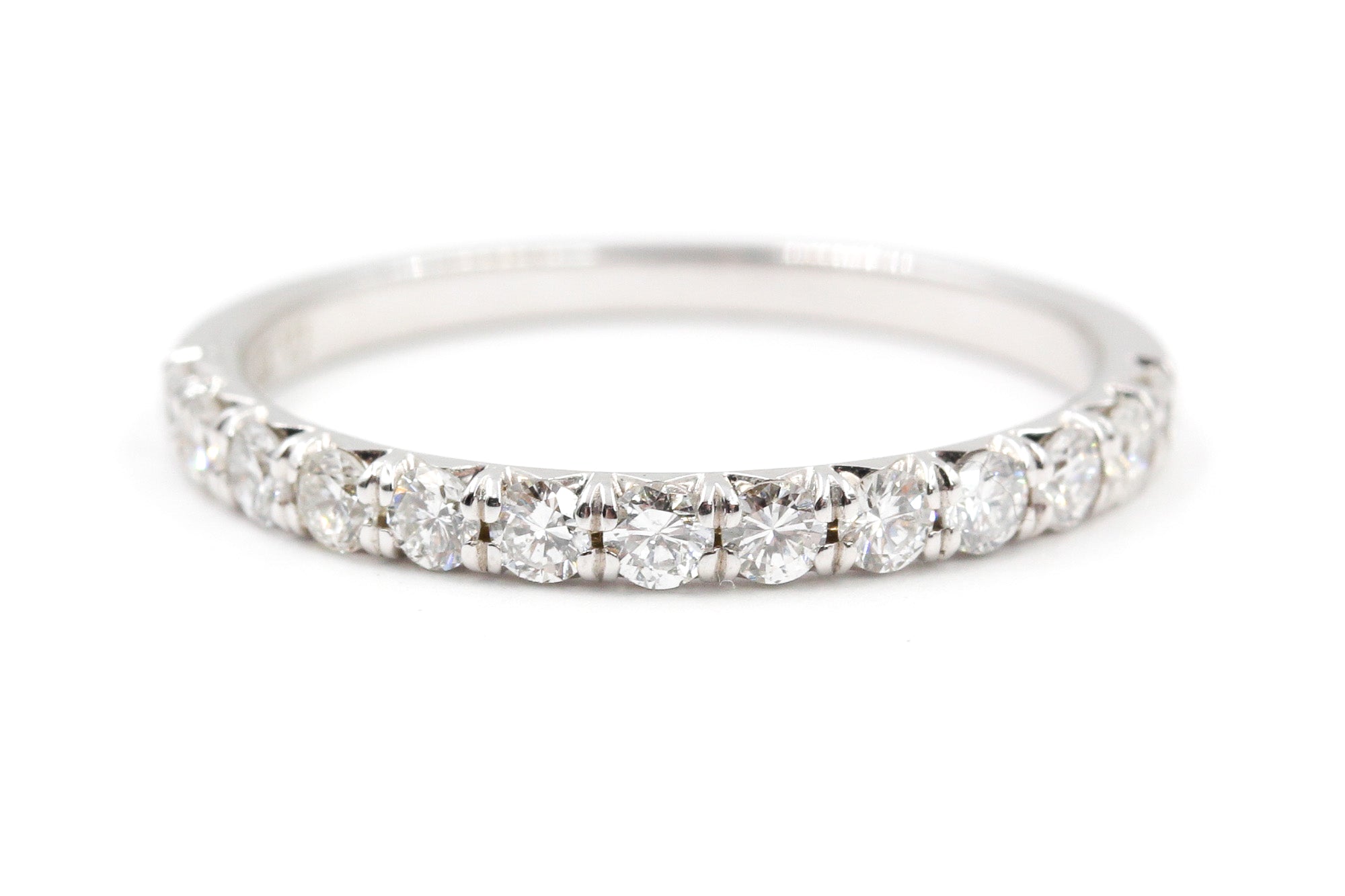 Diamond Half Eternity Band - 14k White Gold - 0.38ctw