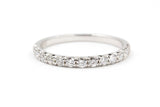 Diamond Half Eternity Band - 14k White Gold - 0.38ctw