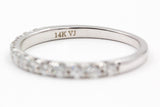 Diamond Half Eternity Band - 14k White Gold - 0.38ctw