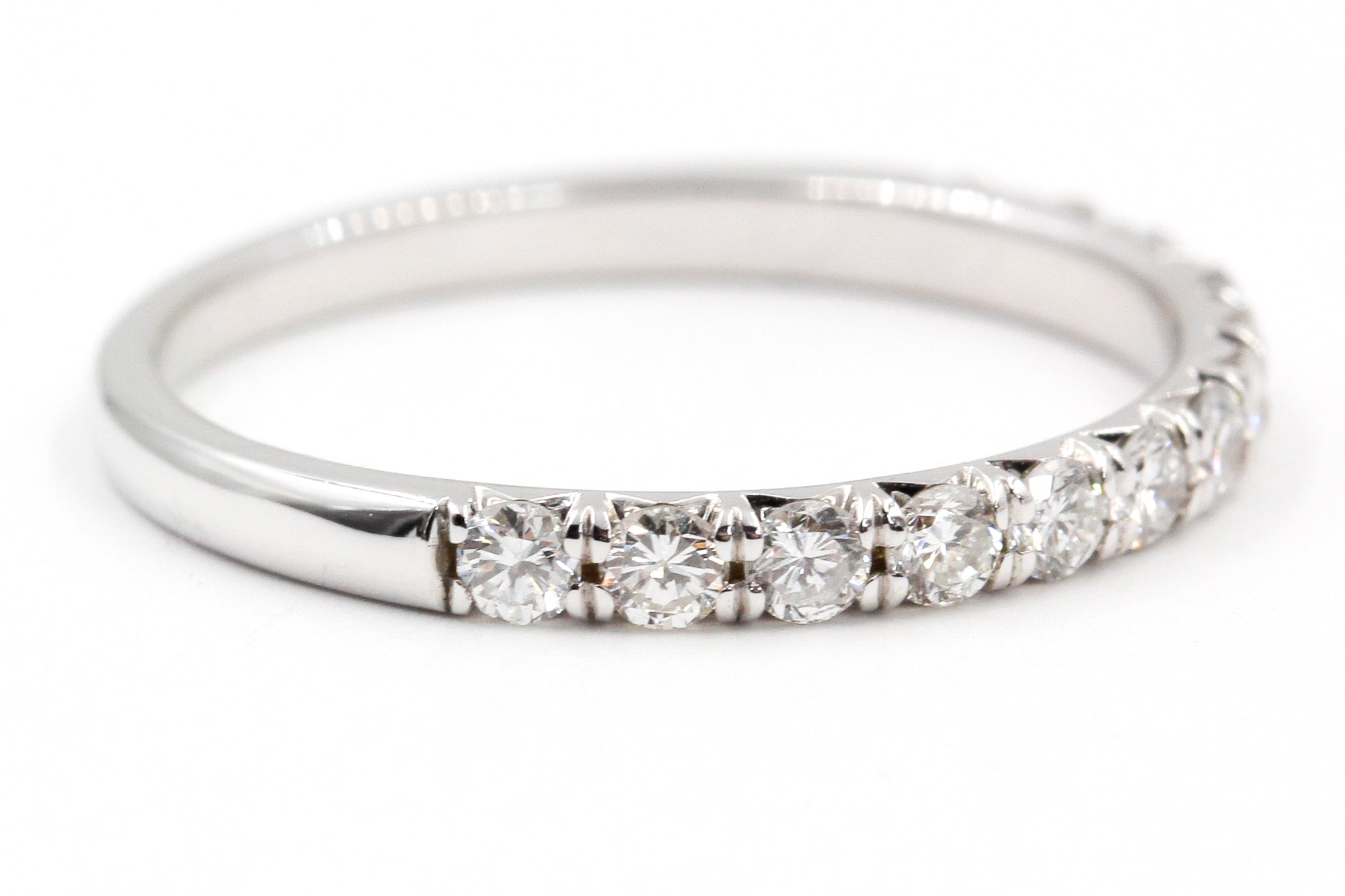 Diamond Half Eternity Band - 14k White Gold - 0.38ctw