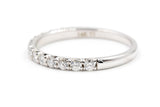 Diamond Half Eternity Band - 14k White Gold - 0.38ctw