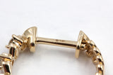 Diamond Heart Huggie Earrings - 14k Yellow Gold - 14mm - 0.25ctw