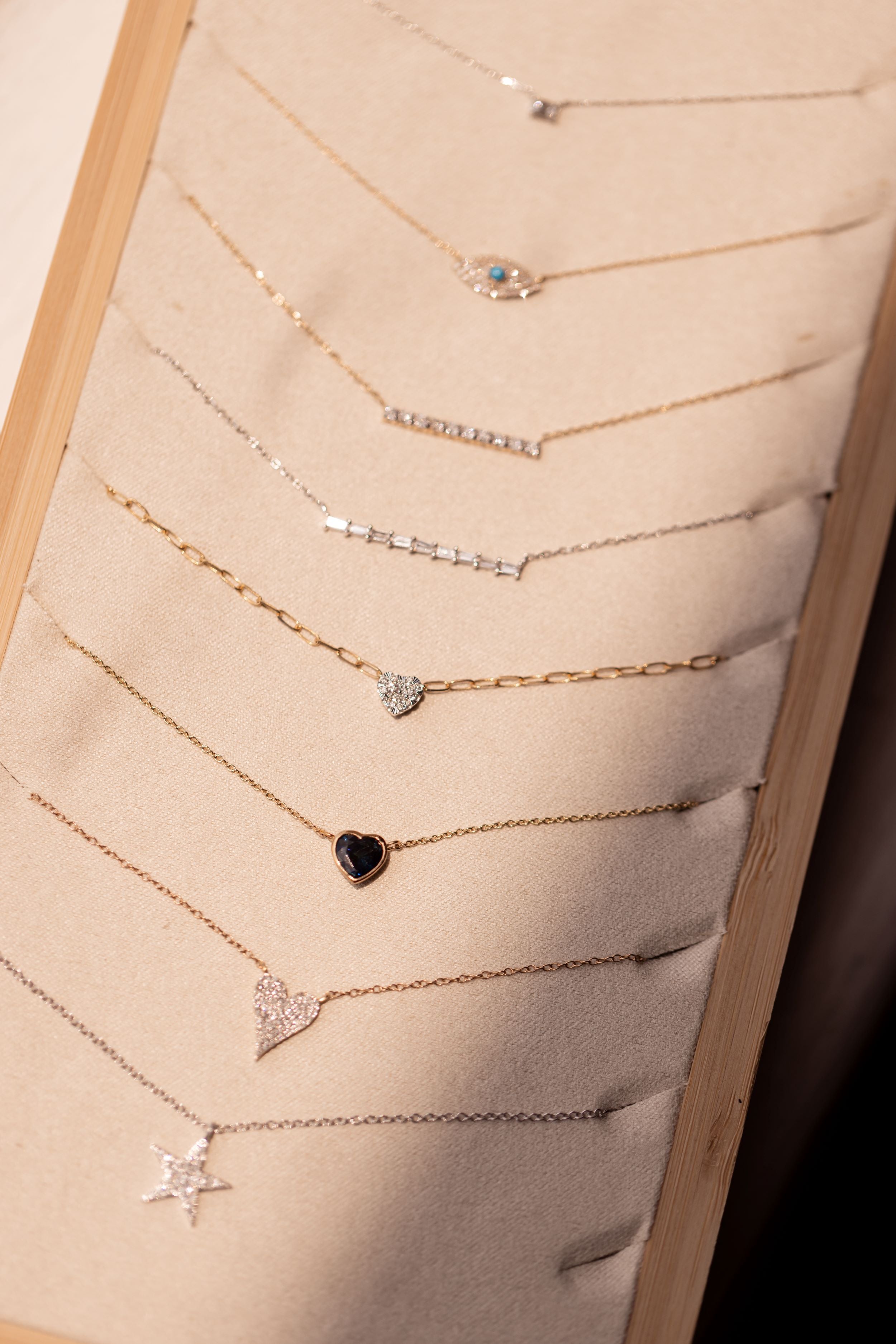 Diamond Heart Necklace - 14k Yellow Gold - 0.10ctw