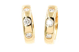 Diamond Hoop Earrings - 14k Yellow Gold - 16mm - 0.56ctw