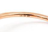 Diamond Horizonal Cross Ring - 14k Rose Gold - 0.12ctw