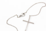 Diamond Horizontal Cross Bracelet - 14k White Gold - 0.22ctw