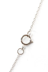 Diamond Horizontal Cross Necklace - 14k White Gold - 0.10ctw