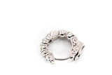Diamond Huggie Earrings - 14k White Gold - 15mm - 1.00ctw