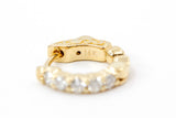 Diamond Huggie Earrings - 14k Yellow Gold - 12mm - 0.45ctw