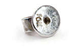 Diamond Illusion Stud Earrings - 14k White Gold - 0.84ctw