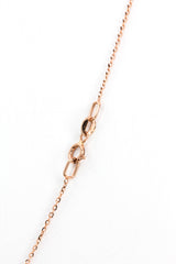 Diamond Lariat Necklace - 14k Rose Gold - 0.15 ctw