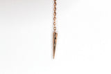 Diamond Lariat Necklace - 14k Rose Gold - 0.15 ctw