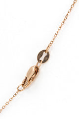 Diamond Lariat Necklace -  14k Rose Gold - 0.26ctw